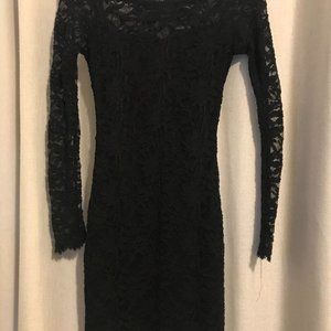 Black lace dress